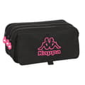 Miniatyrbild 1 av 4: Tredubbel Carry-all Kappa Black and pink Svart (21,5 x 10 x 8 cm)