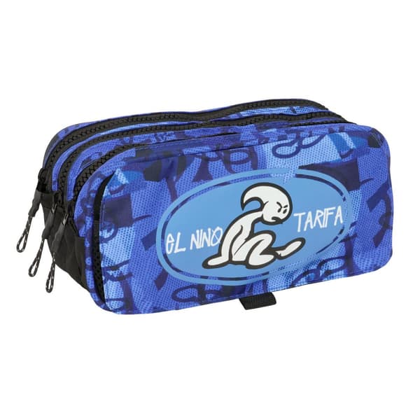 Tredubbel Carry-all El Niño Roller Blå Svart 21,5 x 10 x 8 cm