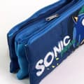 Miniatyrbild 3 av 4: Tredubbel Carry-all Sonic Prime Ljusblå Light Blue 2,2 x 1,1 x 22,5 cm