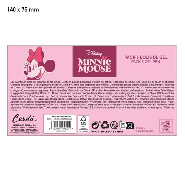 Skolväska Minnie Mouse Rosa