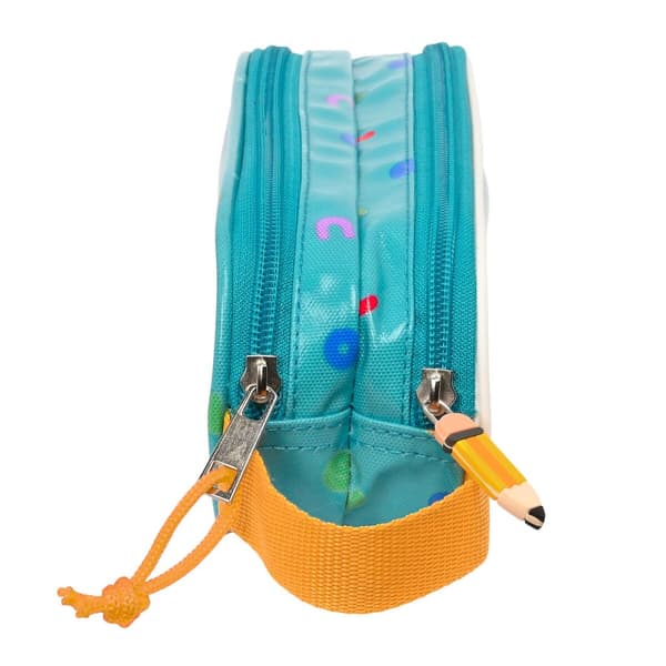 Dobbelt carry-all CoComelon Back to class Lyseblå (21 x 8 x 6 cm)