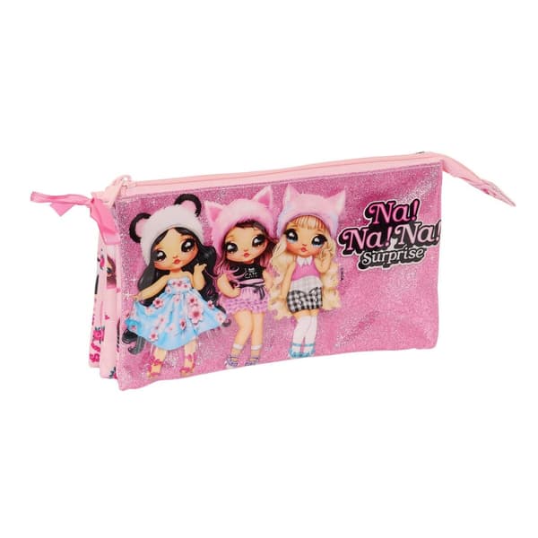 Dobbelt carry-all Na!Na!Na! Surprise Fabulous Pink 22 x 12 x 3 cm