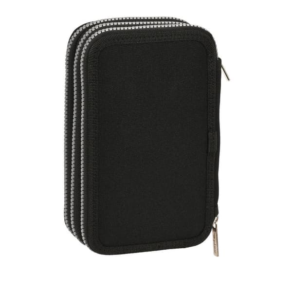 Penalhus med Tilbehør Safta Stone Sort 12.5 x 19.5 x 5.5 cm 36 Dele