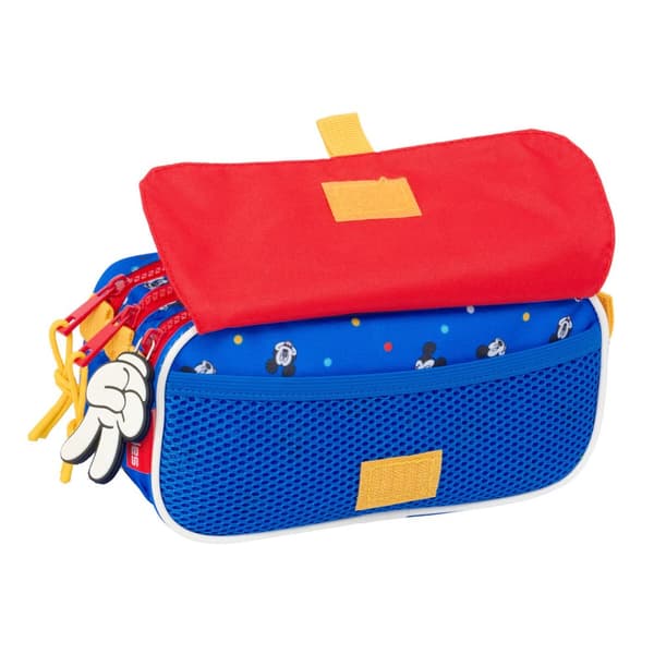 Kolmilokeroinen laukku Mickey Mouse Clubhouse Good day Sininen 21,5 x 10 x 8 cm