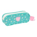 Miniatyrbillede 2 af 3: Dobbelt carry-all Peppa Pig Pretty flowers Gul Mint 21 x 8 x 6 cm