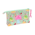 Miniatyrbillede 3 af 3: Tredobbelt bæretaske Disney Princess Bloom Grøn Pink 22 x 12 x 3 cm