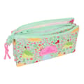Miniatyrbillede 2 af 3: Tredobbelt bæretaske Disney Princess Bloom Grøn Pink 22 x 12 x 3 cm