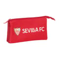 Miniatyrbillede 1 af 3: Tredobbelt bæretaske Sevilla Fútbol Club Rød 22 x 12 x 3 cm