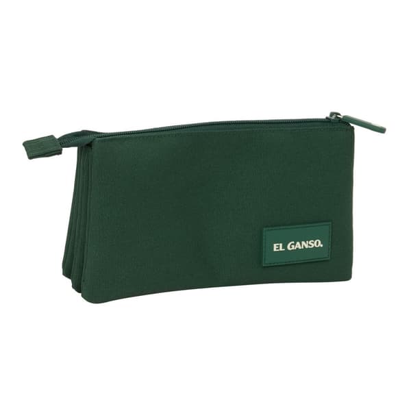 Tredobbelt bæretaske El Ganso Green Grøn 22 x 12 x 3 cm