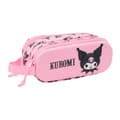 Miniatyrbillede 1 af 3: Dobbelt carry-all Kuromi Pink 21 x 8 x 6 cm