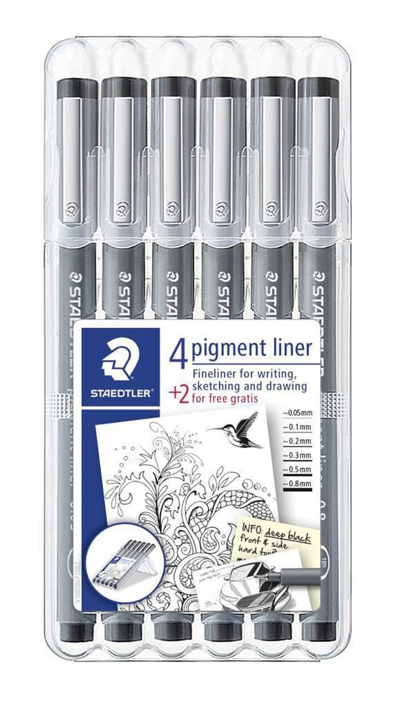 Tuschpenna STAEDTLER pigmentliner 6/fp