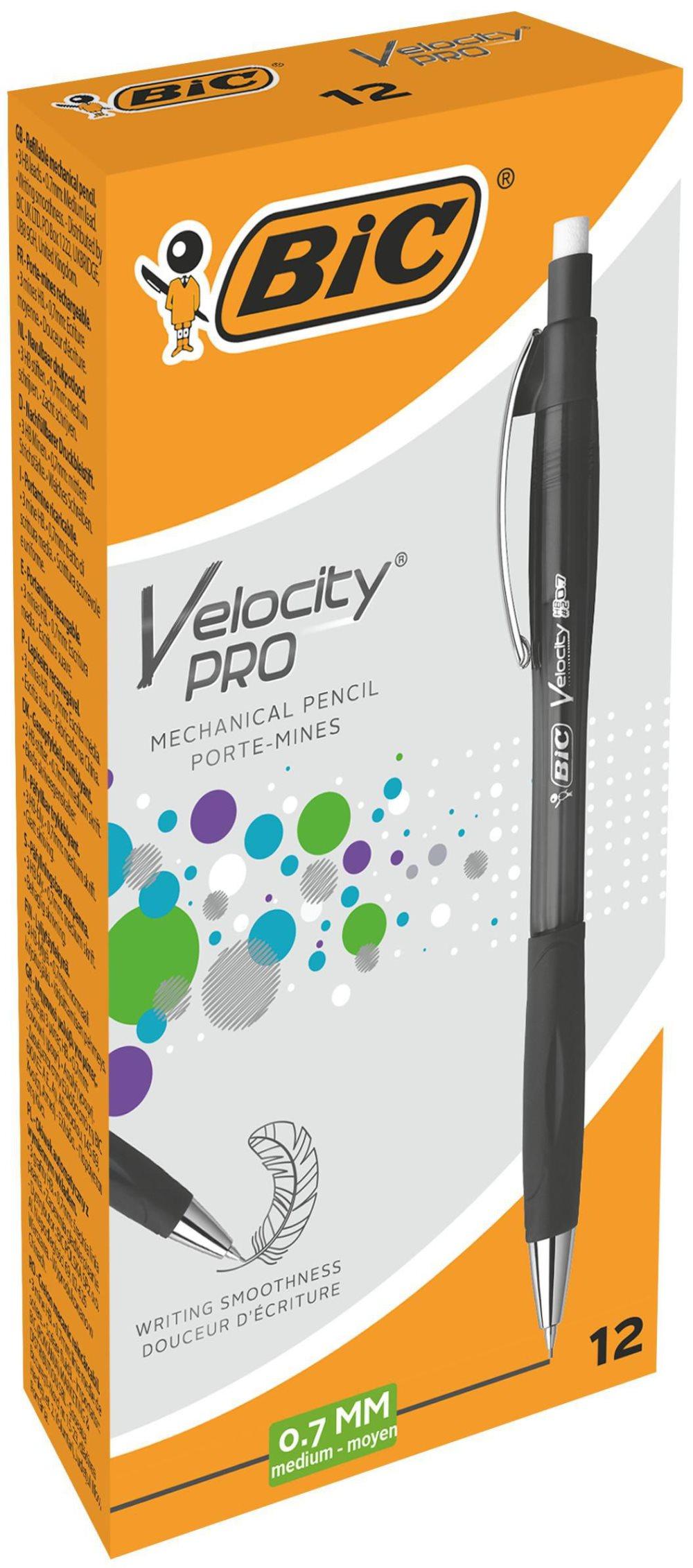 Stiftpenna BIC Velocity Pro 0,7mm svart 12st