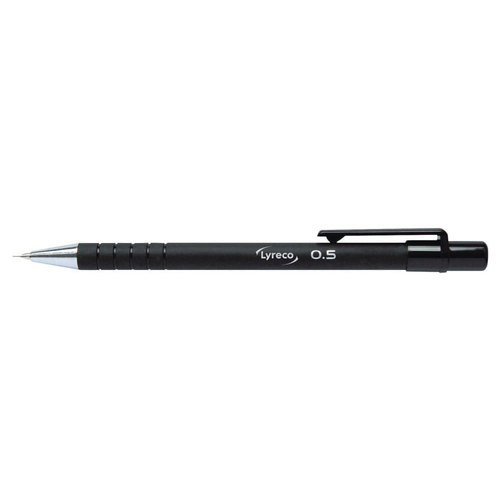 Stiftpenna LYRECO grip 0,5mm svart 12st