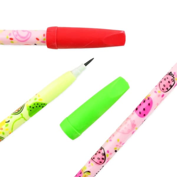 4-Pack - Stiftpenna - Penna med Doftsuddgummi