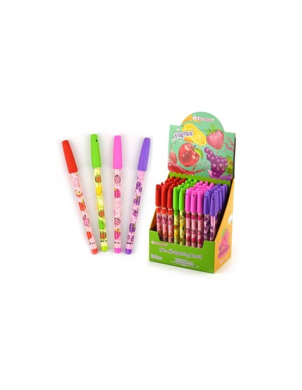 4-Pack - Stiftpenna - Penna med Doftsuddgummi