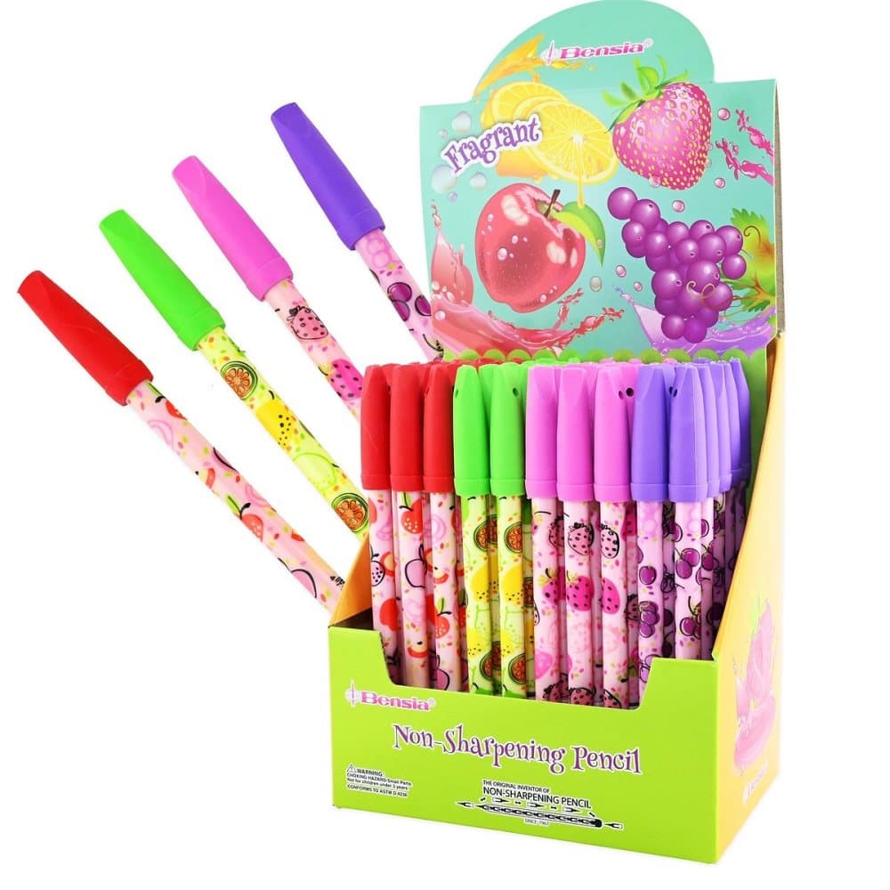 4-Pack - Stiftpenna - Penna med Doftsuddgummi
