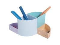 Prylställ EXACOMPTA 4 fack pastel
