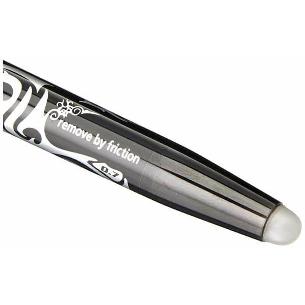 Kuglepen Pilot Frixion Ball Sletbart blæk Sort 0,4 mm 0,7 mm (12 enheder)