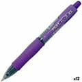 Miniatyrbillede 1 af 2: Kuglepen Roller Pilot G-2 XS Kan trækkes tilbage Violet 0,4 mm (12 enheder)