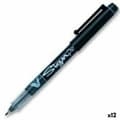 Miniatyrbillede 1 af 2: Pen med flydende blæk Pilot V-Sign Sort 0,6 mm (12 enheder)