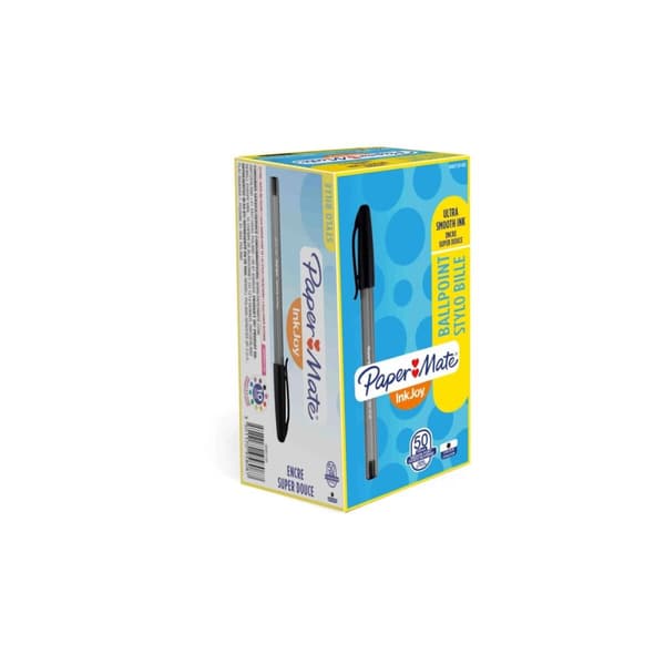 Kuglepen Paper Mate Inkjoy 50 Dele Sort 1 mm (20 enheder)