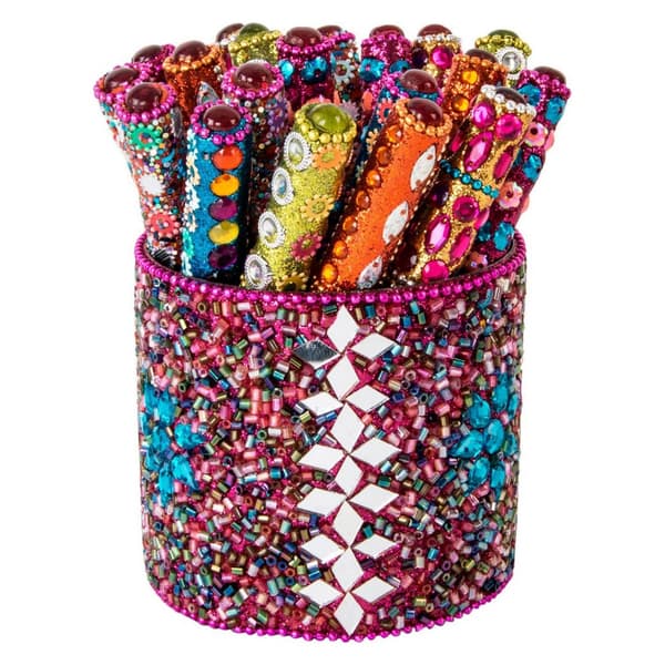 Kynä DKD Home Decor Akryyli Metalli (6 pcs)