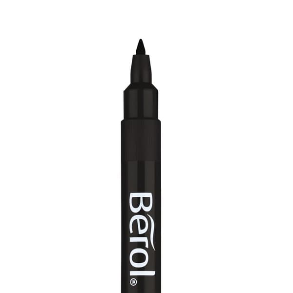 Fiberpenna BEROL Fine svart 12/fp