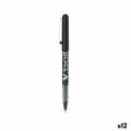 Miniatyrbillede 1 af 2: Kuglepen Roller Pilot V Ball 0,7 mm Sort (12 enheder)