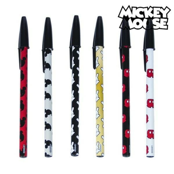 Sæt med Kuglepenne Mickey Mouse CRD-2100002747 (6 pcs) Multifarvet