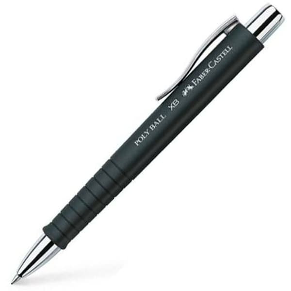 Kuglepen Faber-Castell Poly Ball XB Sort (5 enheder)