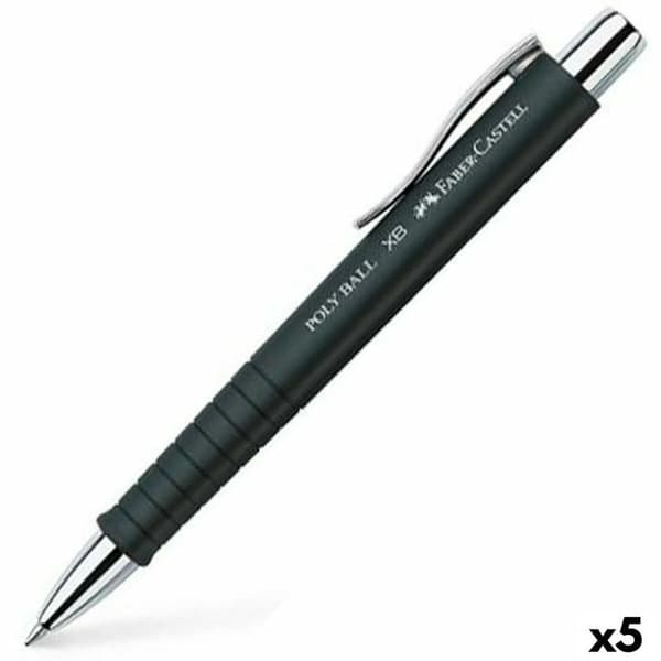Kuglepen Faber-Castell Poly Ball XB Sort (5 enheder)