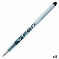 Miniatyrbillede 1 af 2: Kalligrafi pen Pilot V Pen Engangsbrug 0,4 mm Sort 12 enheder