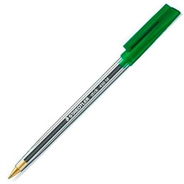Kuglepen Staedtler Stick 430 Grøn (50 enheder)