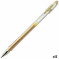 Miniatyrbillede 1 af 2: Kuglepen Roller Pilot G-1 Gylden 0,4 mm (12 enheder)
