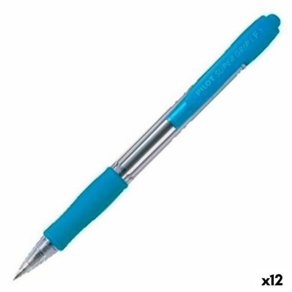 Kuglepen Pilot Supergrip Blå 0,4 mm (12 enheder)