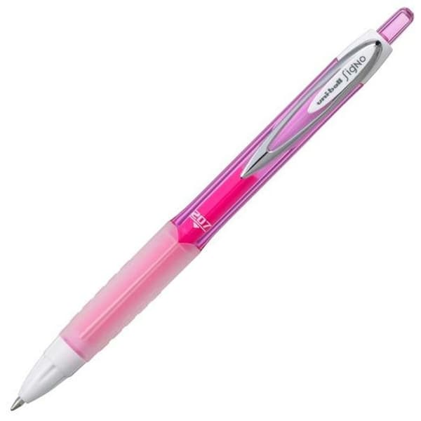 Pen med flydende blæk Uni-Ball Rollerball Signo UM-207 Mørkeblå 0,4 mm (12 Dele)