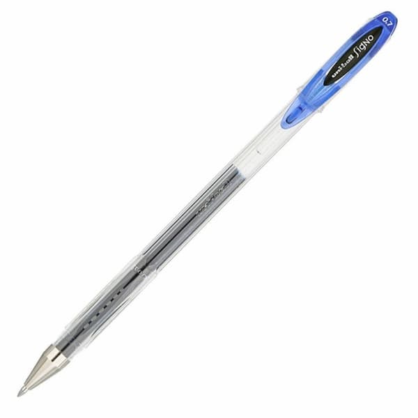 Pen med flydende blæk Uni-Ball Rollerball Signo Basicos UM-120 Blå 0,5 mm (12 Dele)
