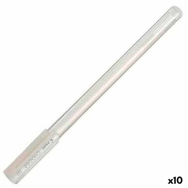 Gel kuglepen Pilot Choose Hvid 0,4 mm (10 enheder) (12 enheder)