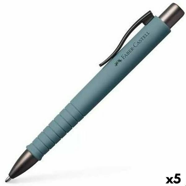Kuglepen Faber-Castell Poly Ball XB Genopladelig Grå (5 enheder)