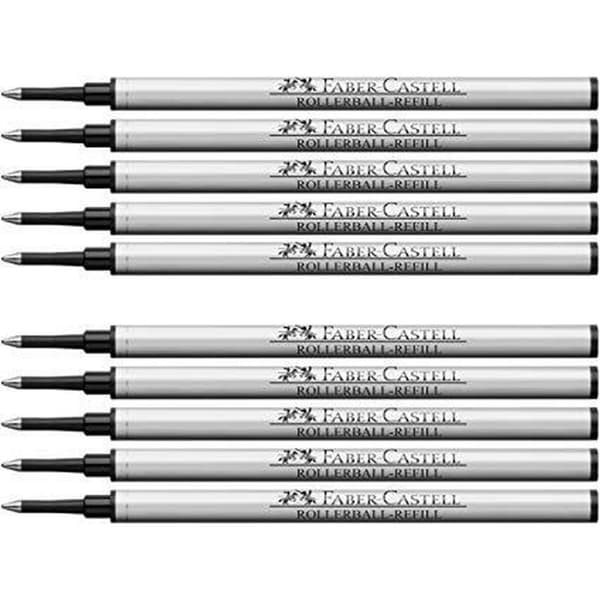 Udskiftninger Faber-Castell Roller 0,5 mm Sort (10 enheder)