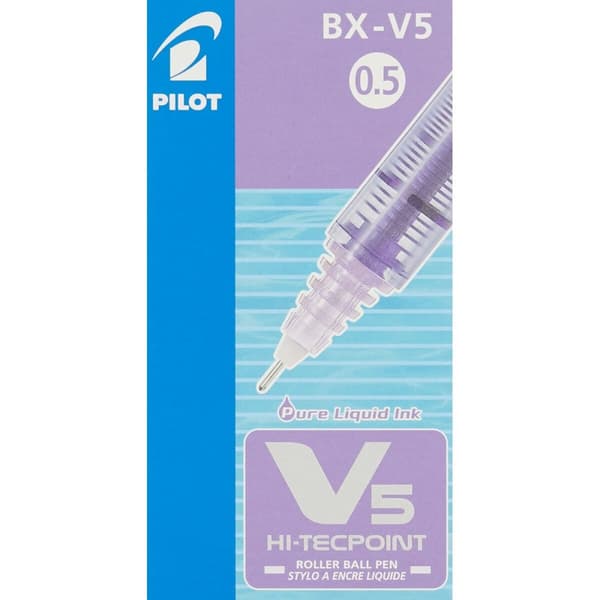 Pen med flydende blæk Pilot V-5 Hi-Tecpoint Violet 0,3 mm (12 enheder)