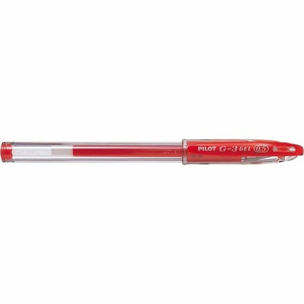Gel kuglepen Pilot G-3 Grip Rød 0,5 mm (12 enheder)