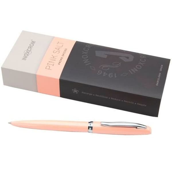 Kuglepen Inoxcrom Prime Spices Pink Salt 1 mm Rustfrit stål Lyserød