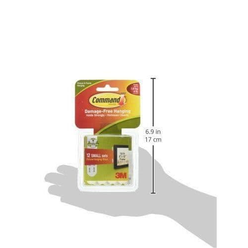 Kommand 17205-ndash;12 Petites Bandes de fixation Värdepack 17205-ndash;12pk, Vit - 17205-12PK
