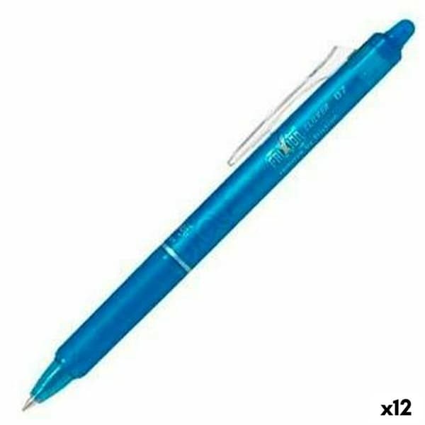 Penna Pilot Frixion Clicker Suddbart bläck Blå 0,4 mm 12 antal