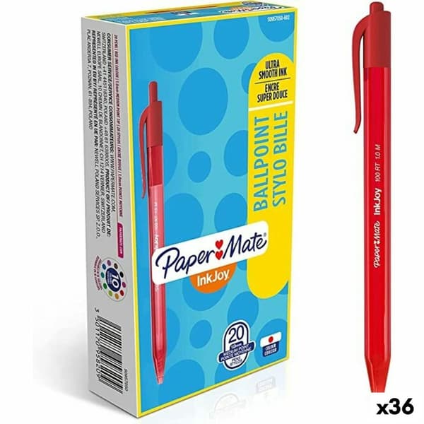 Penna Paper Mate Inkjoy 20 Delar Röd 1 mm (36 antal)