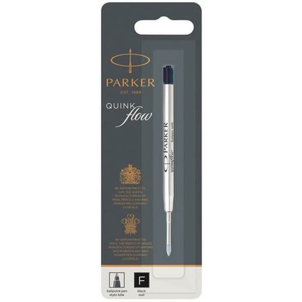 Refill för kulspetspenna Parker Quink Flow Svart 0,8 mm (12 antal)