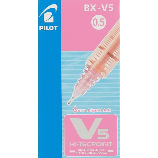 Penna för flytande bläck Pilot V-5 Hi-Tecpoint Rosa 0,3 mm (12 antal)