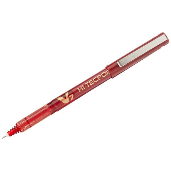 Penna för flytande bläck Pilot V7 Hi-Tecpoint Röd 0,5 mm (12 antal)