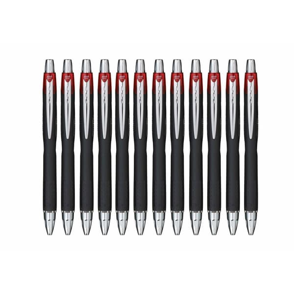 Pen med flydende blæk Uni-Ball Rollerball Jetstream SXN-210 Rød 1 mm (12 Dele)